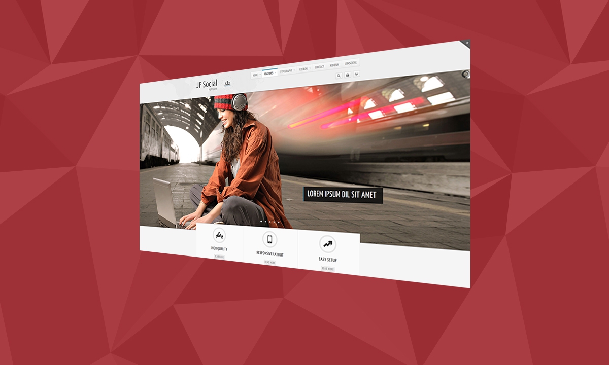 Demo szablonu - Social